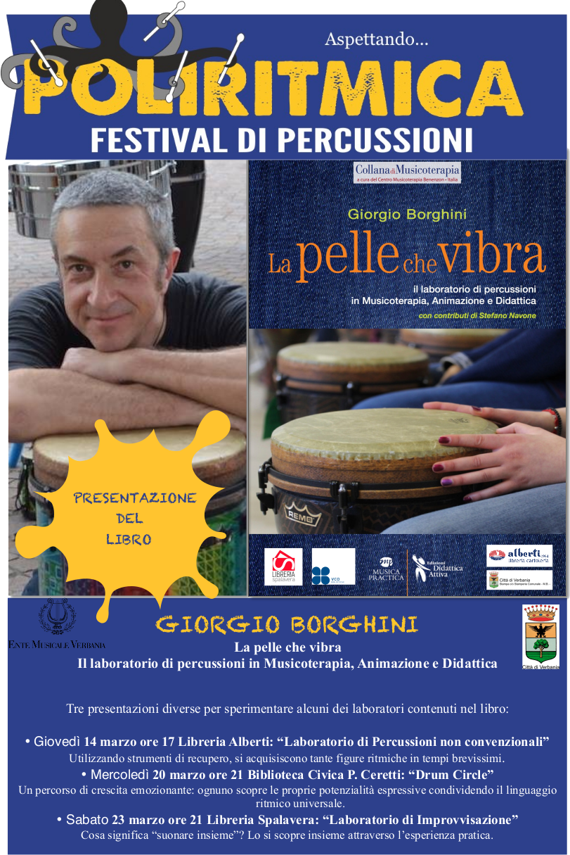 Aspettando Poliritmica - con Giorgio Borghini per la presentazione del suo nuovo libro, La Pelle che Vibra Aspettando Poliritmica - con Giorgio Borghini per la presentazione del suo nuovo libro, La Pelle che Vibra